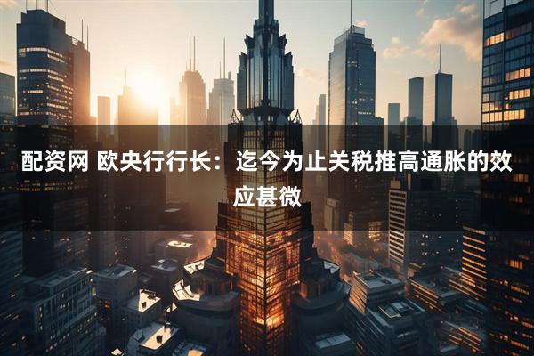 配资网 欧央行行长：迄今为止关税推高通胀的效应甚微